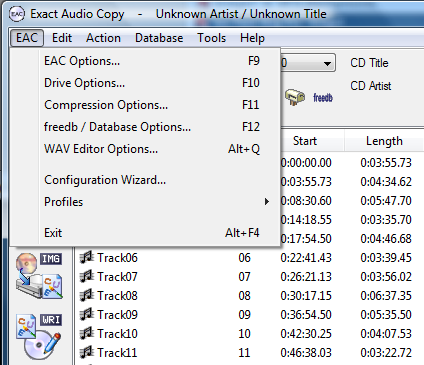 Menu options... Menu options...