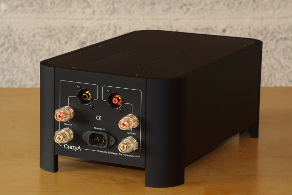 Rear side of the CrazyA Dual Mono main amplifier... Rear side of the CrazyA Dual Mono main amplifier...