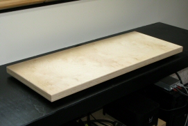 Decoupled home made shelf from solid Birch plywood..